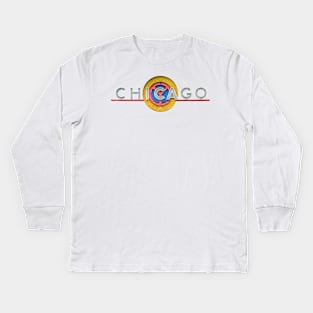 Chicago Theater Main Marquee Kids Long Sleeve T-Shirt